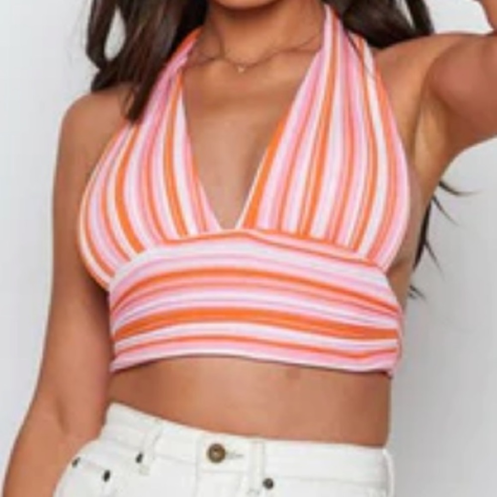Beginning Boutique Beach Knit Halter Top